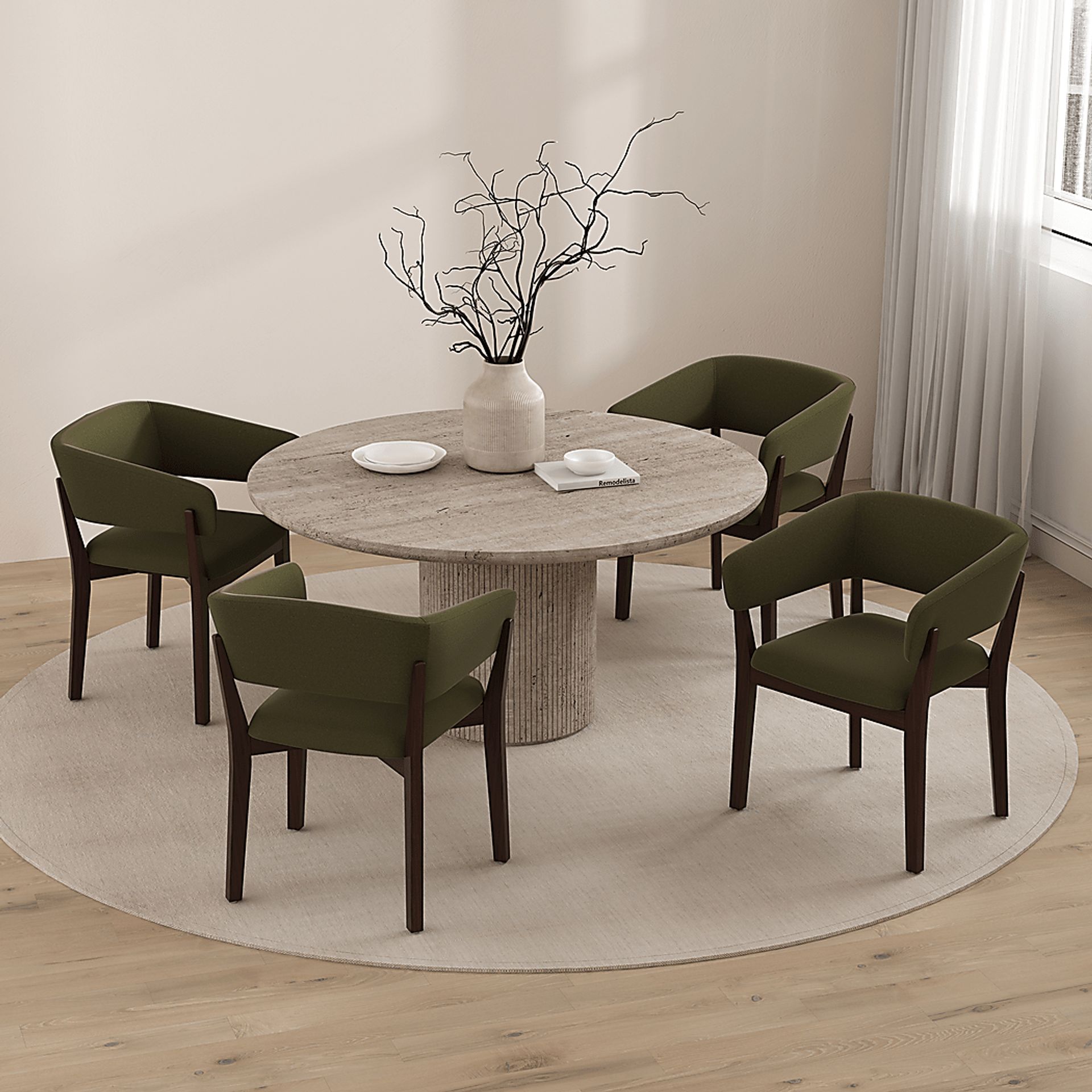 Golbrews Green Arm Chair - Image 3