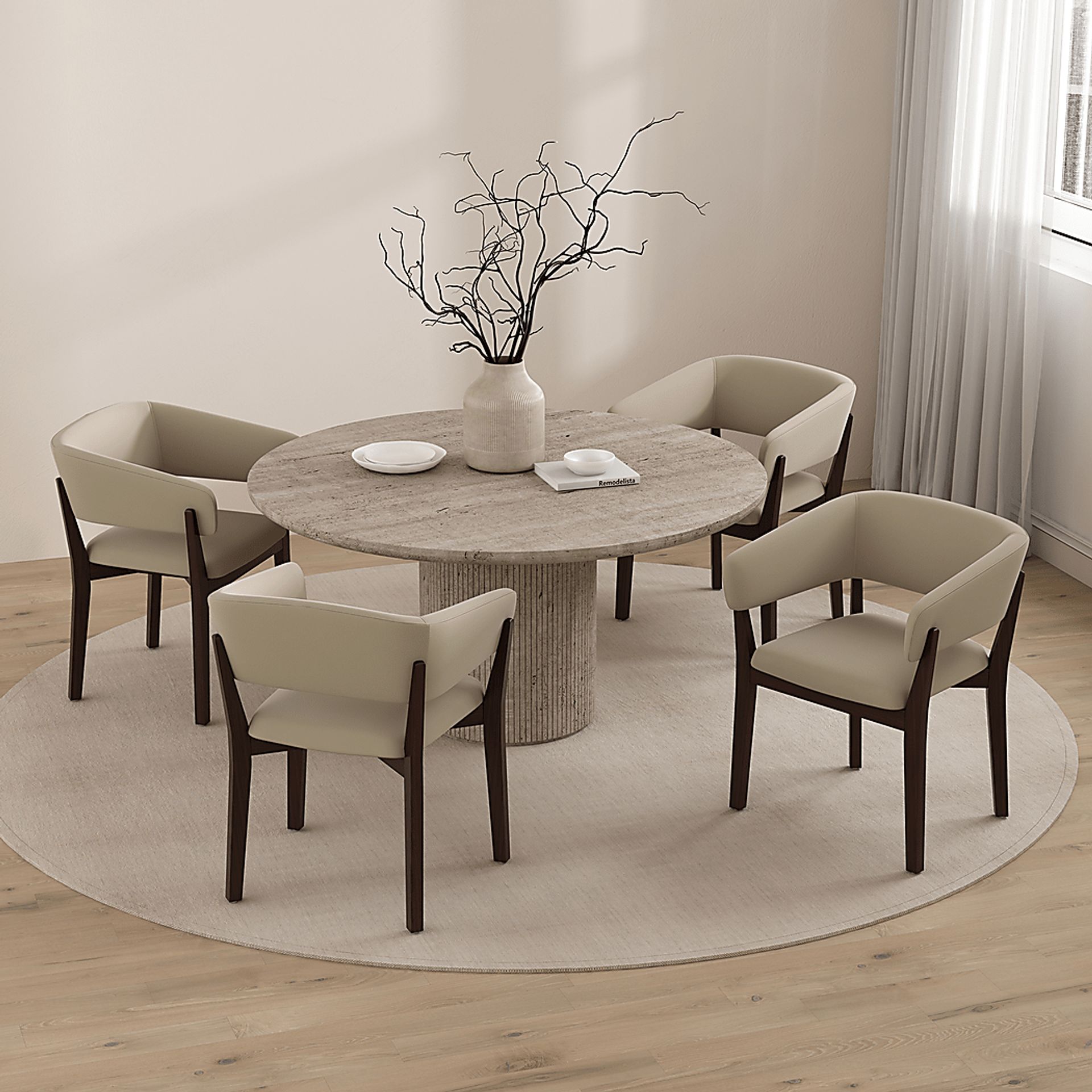 Golbrews Natural Arm Chair - Image 2