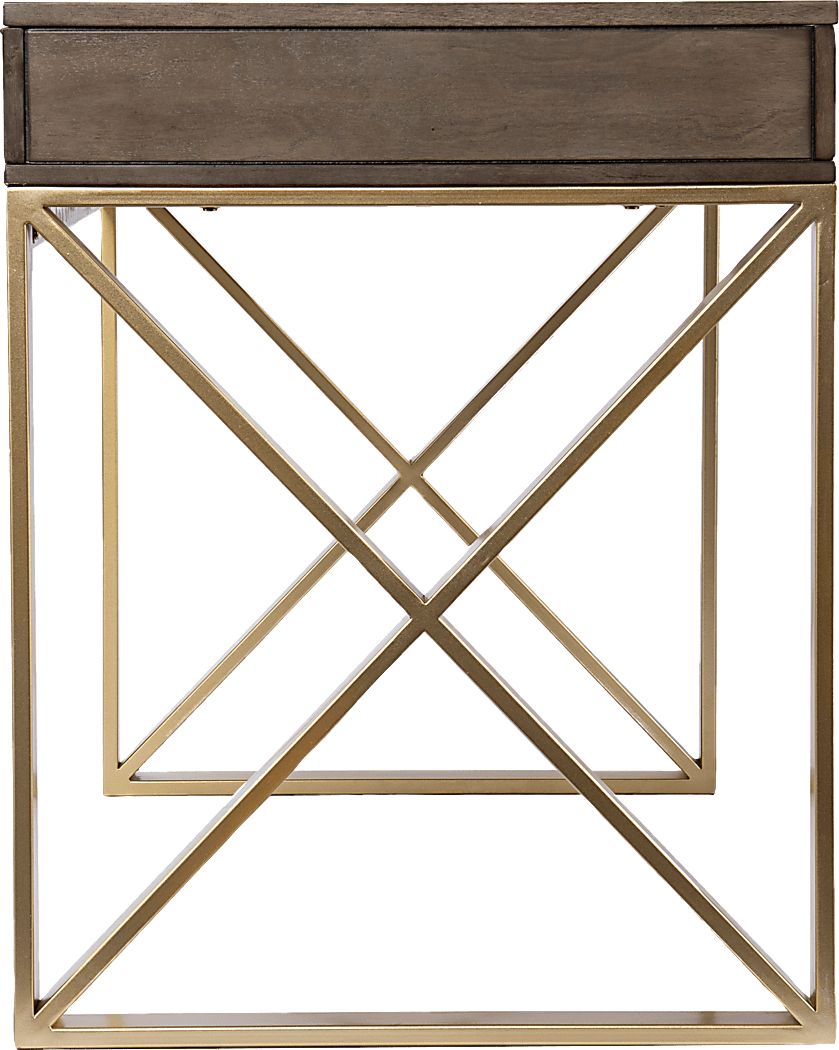 Goldbridge Gray Desk - Thumbnail 4