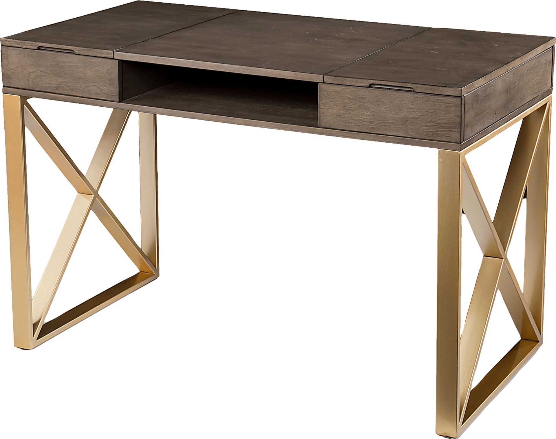 Goldbridge Gray Desk - Image 1