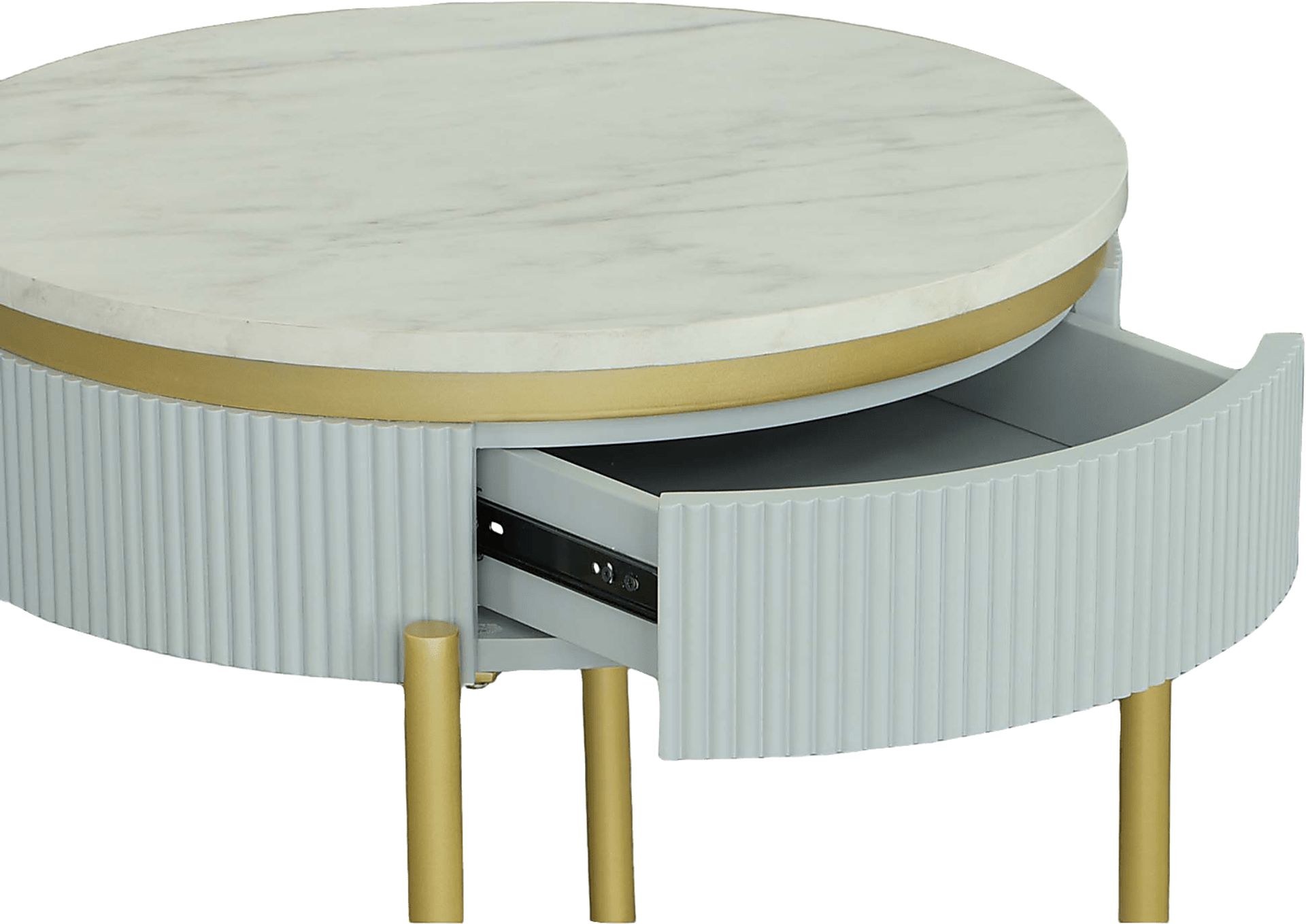 Goldcup Blue End Table - Image 2