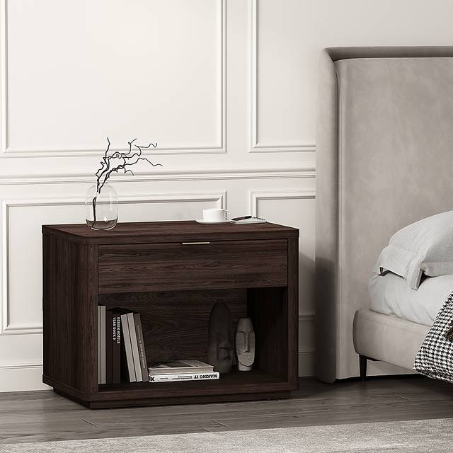 Golddale I Dark Brown Nightstand - Thumbnail - Image 2