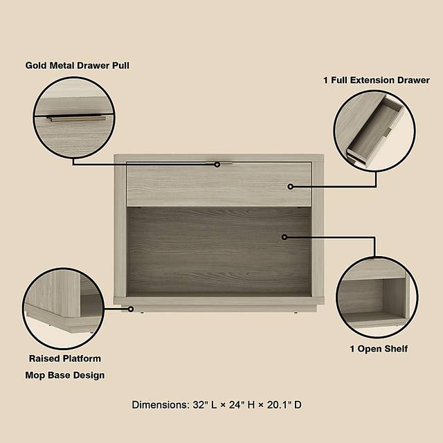 Golddale I Natural Nightstand - Thumbnail - Image 5