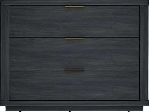 Golddale II Charcoal Gray Nightstand