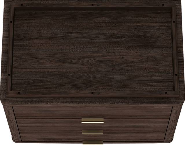 Golddale II Dark Brown Nightstand - Thumbnail - Image 6
