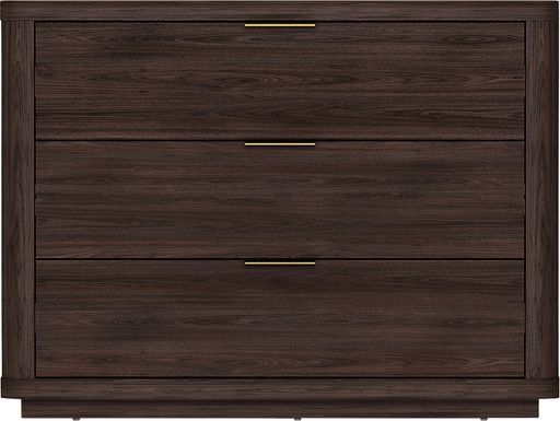 Golddale II Dark Brown Nightstand