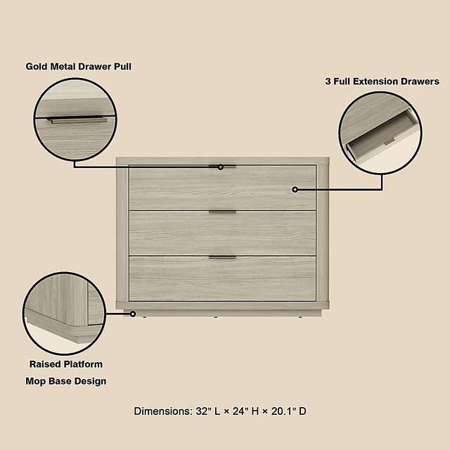 Golddale II Natural Nightstand - Thumbnail - Image 5