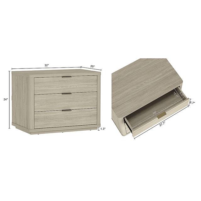 Golddale II Natural Nightstand - Thumbnail - Image 9