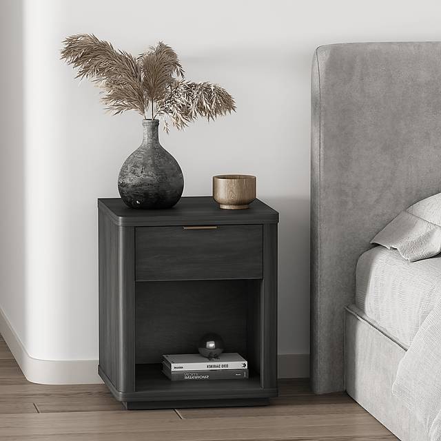 Golddale III Charcoal Gray Nightstand - Thumbnail - Image 2