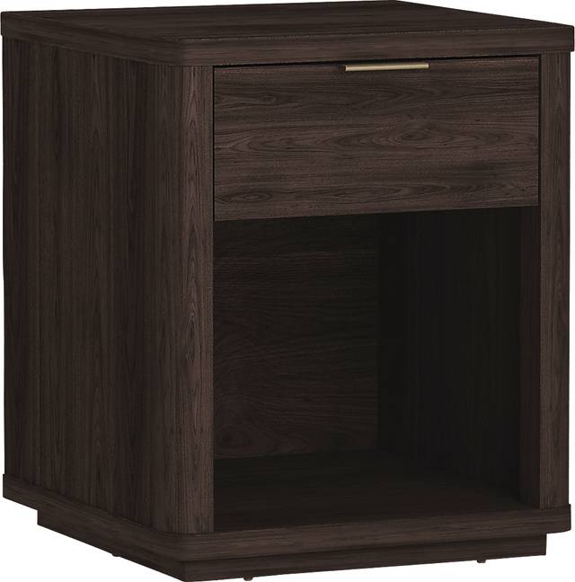 Golddale III Dark Brown Nightstand - Thumbnail - Image 3