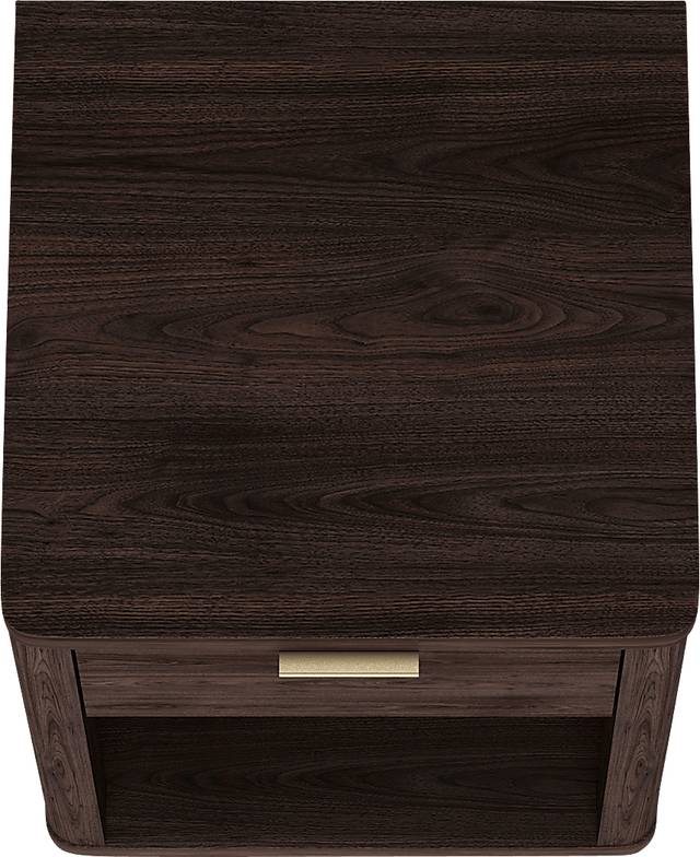 Golddale III Dark Brown Nightstand - Thumbnail - Image 8
