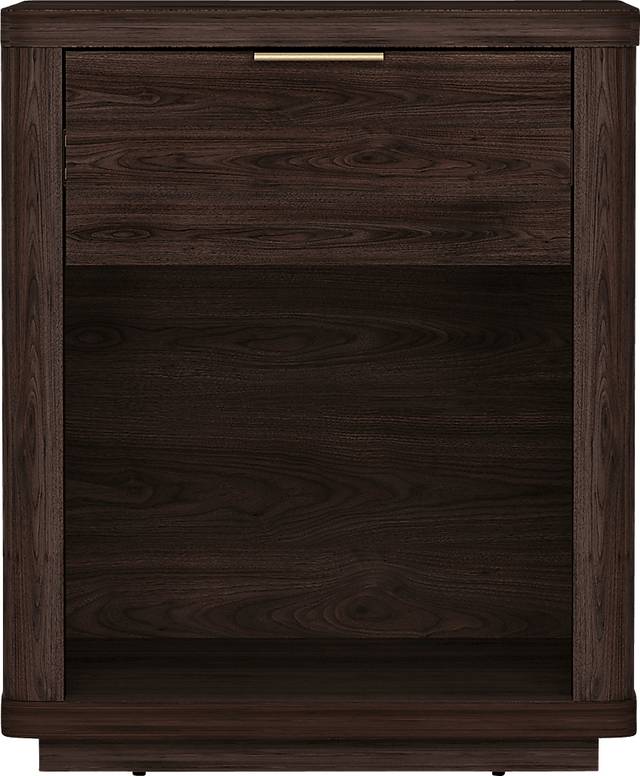 Golddale III Dark Brown Nightstand - Thumbnail - Image 1