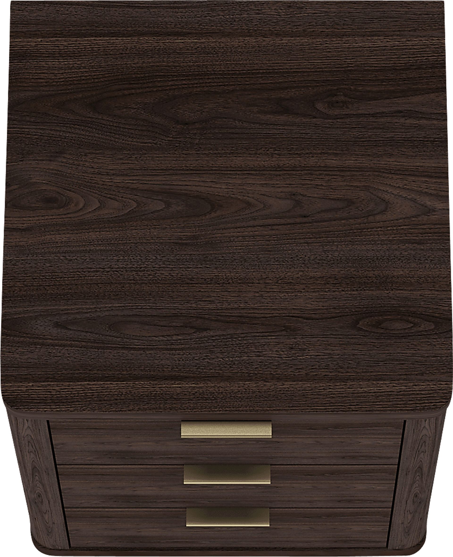 Golddale IV Dark Brown Nightstand - Image 3