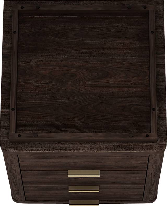 Golddale IV Dark Brown Nightstand - Thumbnail - Image 6
