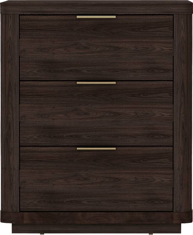 Golddale IV Dark Brown Nightstand - Thumbnail - Image 1