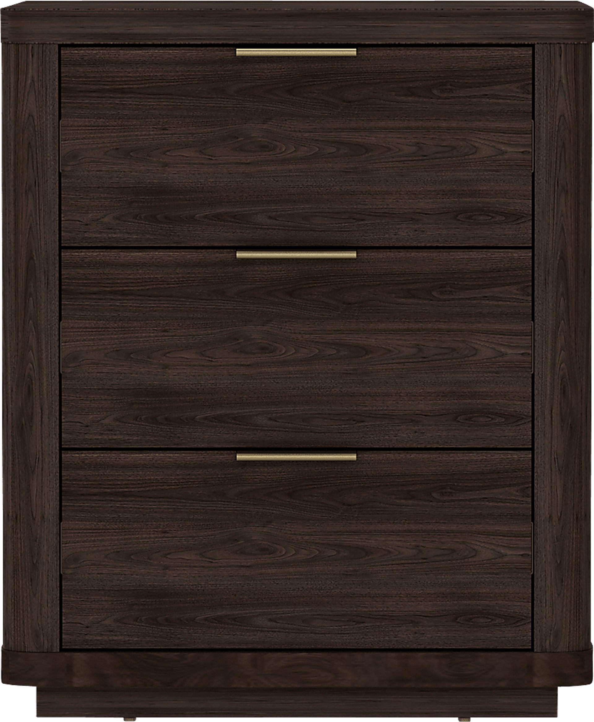 Golddale IV Dark Brown Nightstand - Image 1