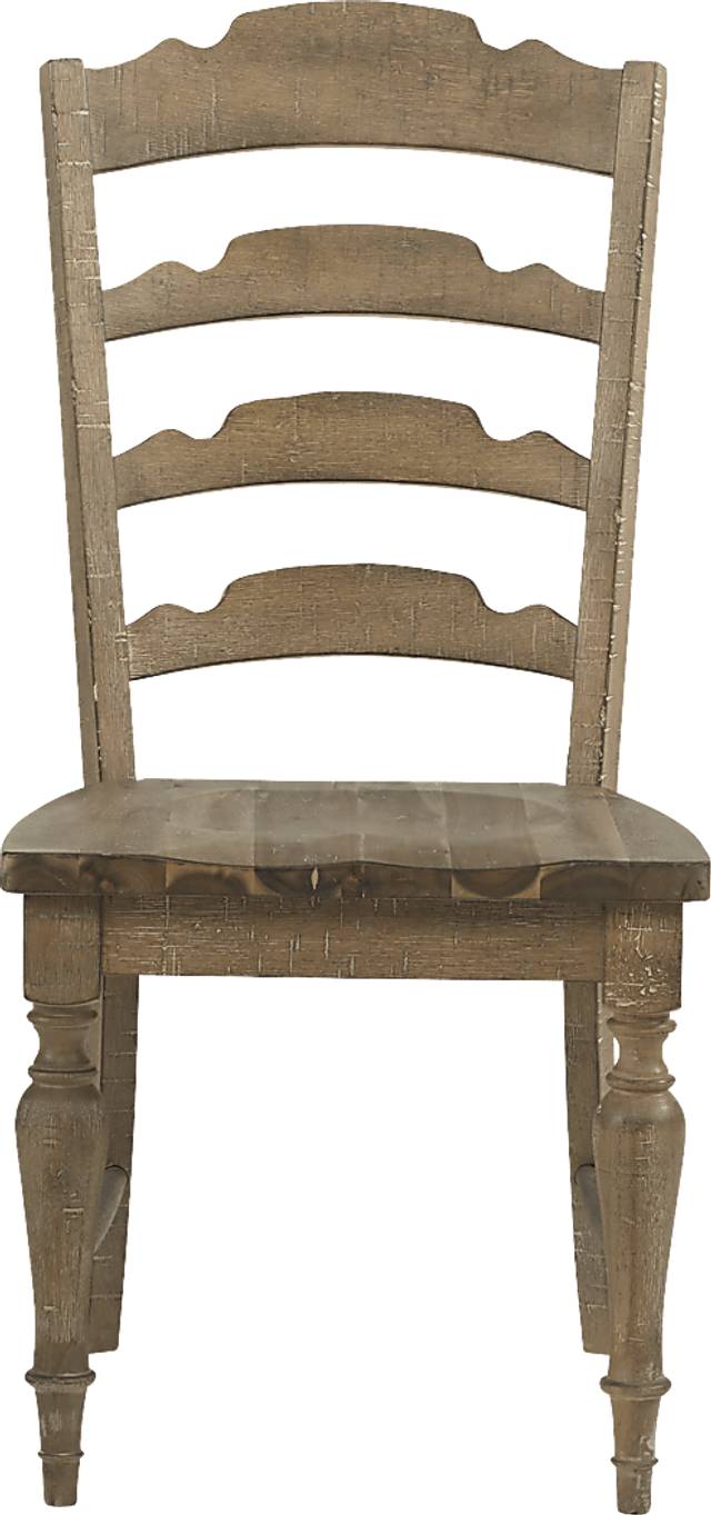 Golden Grove Dark Brown Ladder Back Side Chair - Thumbnail - Image 3