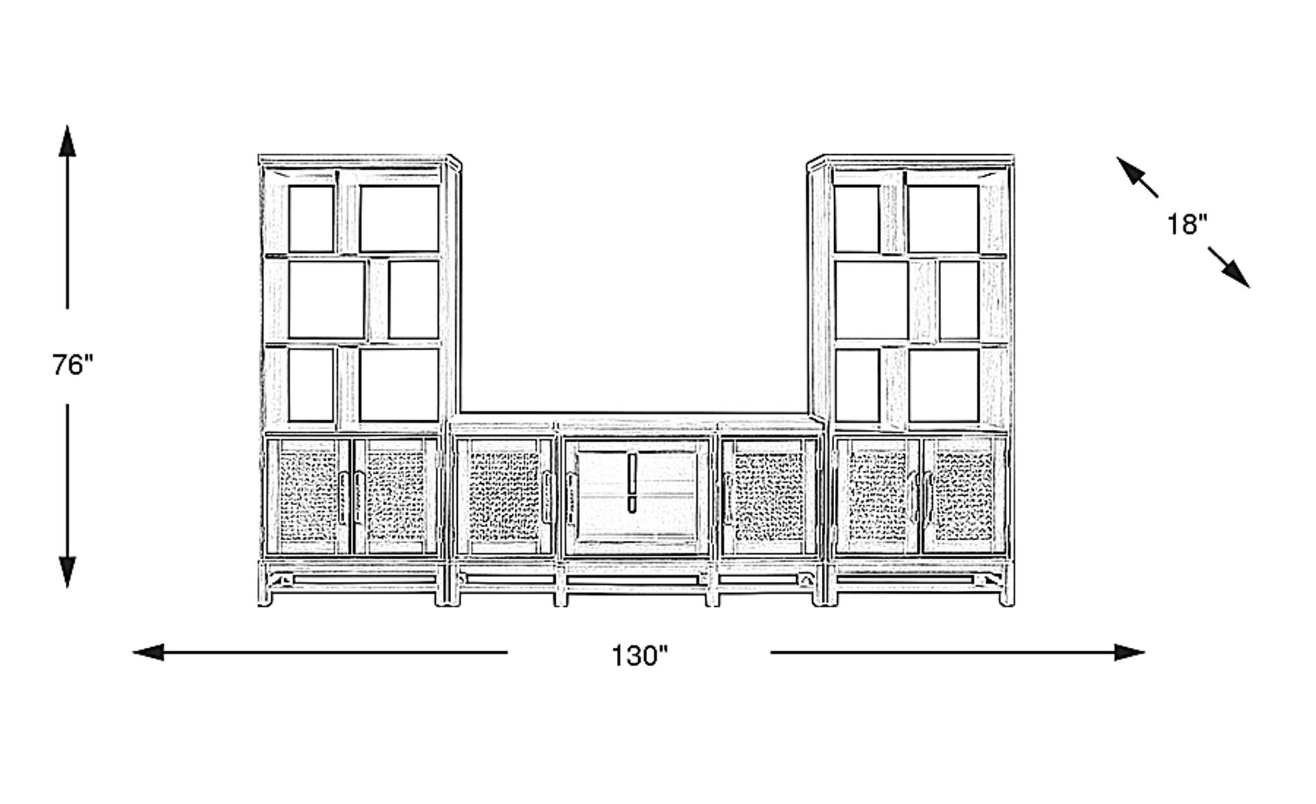 Dimension Image. Please refer to the Dimension Tab on this page for dimension details.