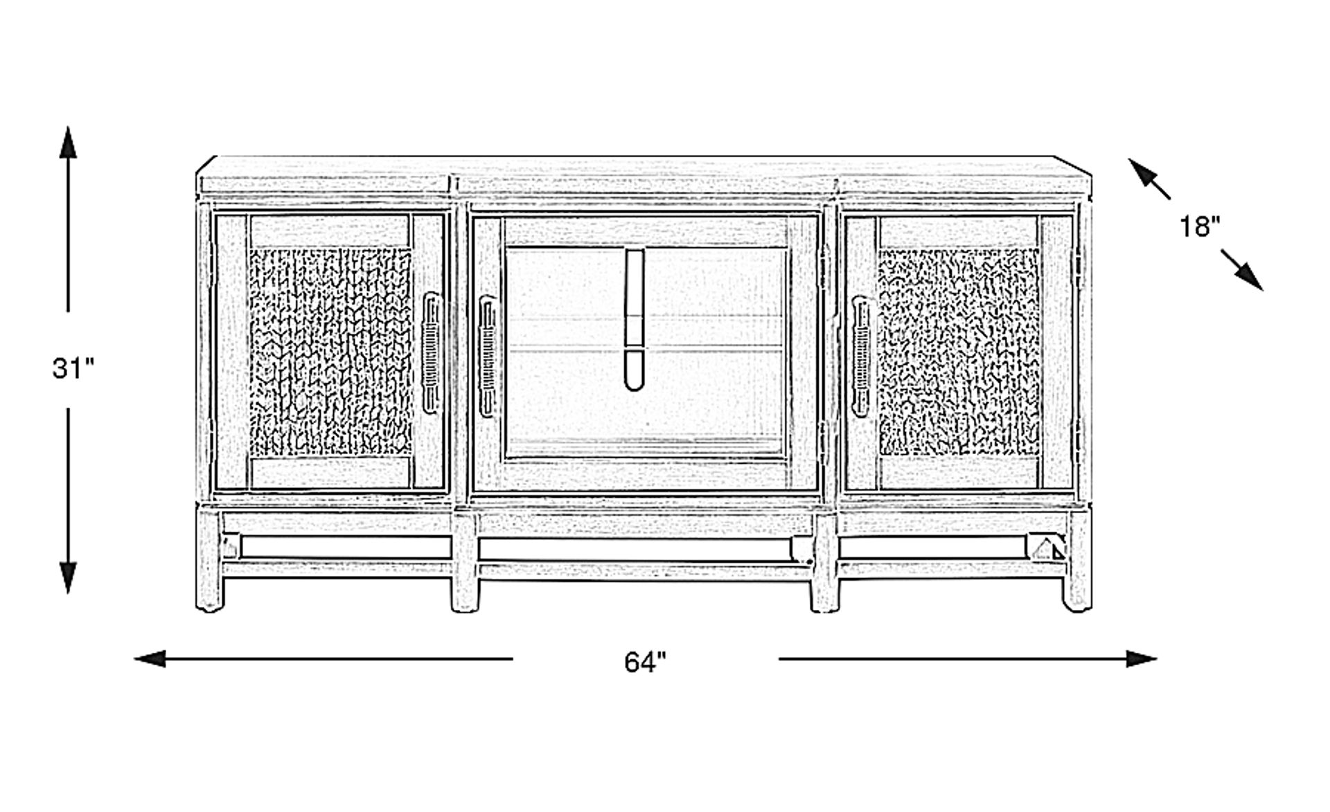 Dimension Image. Please refer to the Dimension Tab on this page for dimension details.