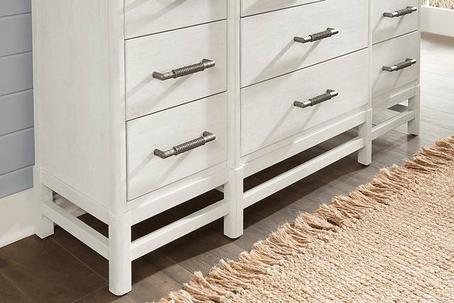 Golden Isles White 5 Pc King Panel Bedroom - Thumbnail - Image 7
