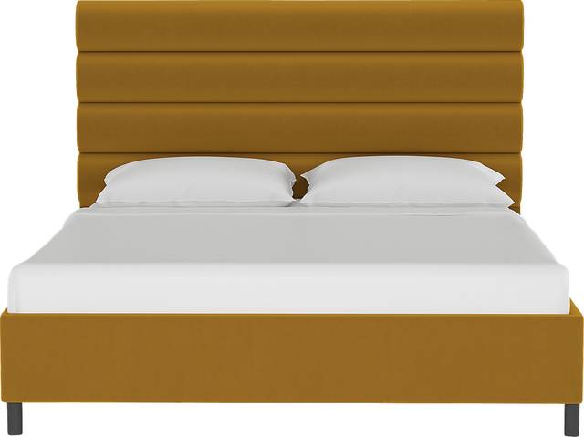 Kids Golden Rust Dijon Full Upholstered Bed - Thumbnail - Image 2