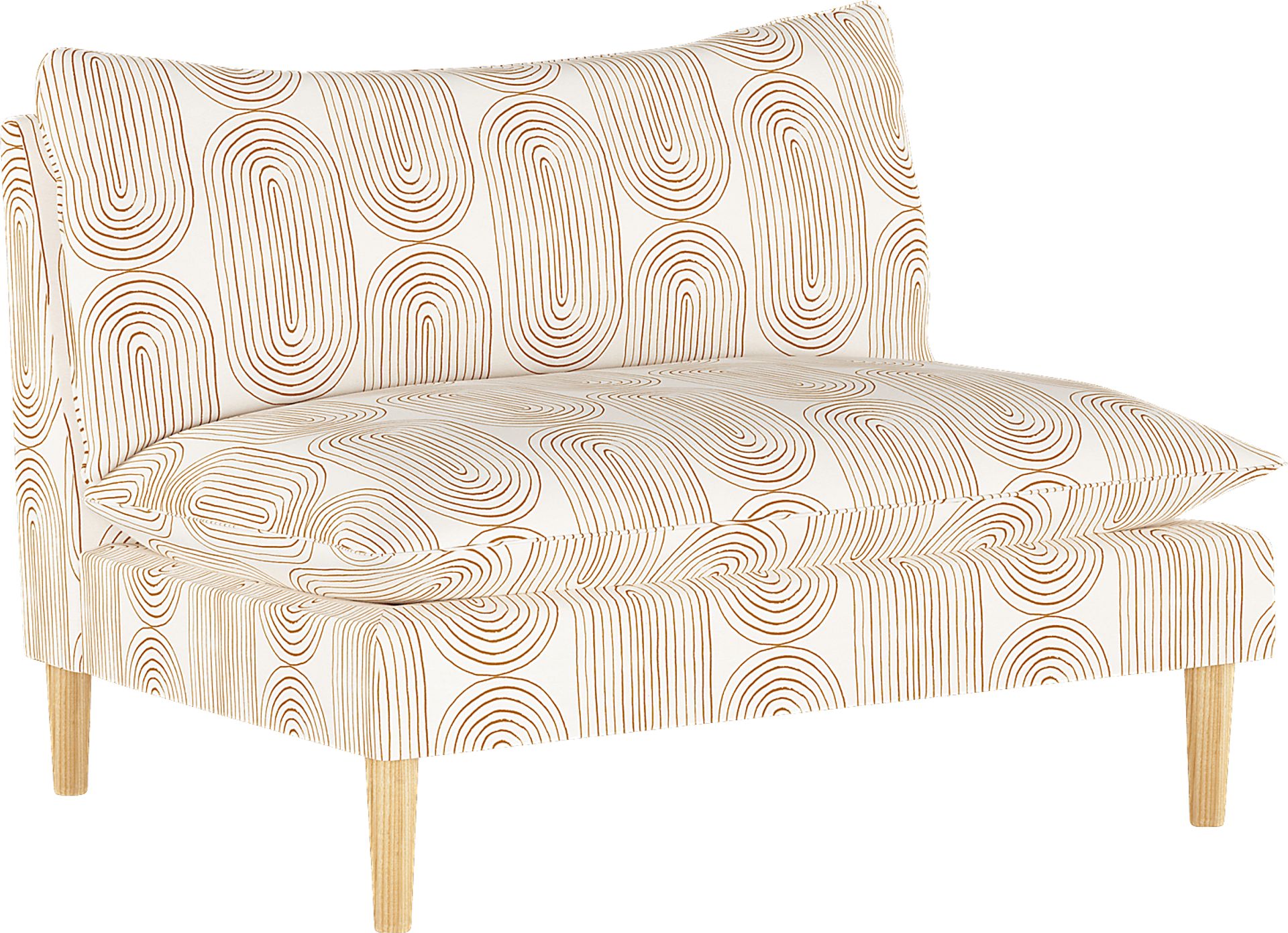Golden Rust Dijon Settee - Image 1