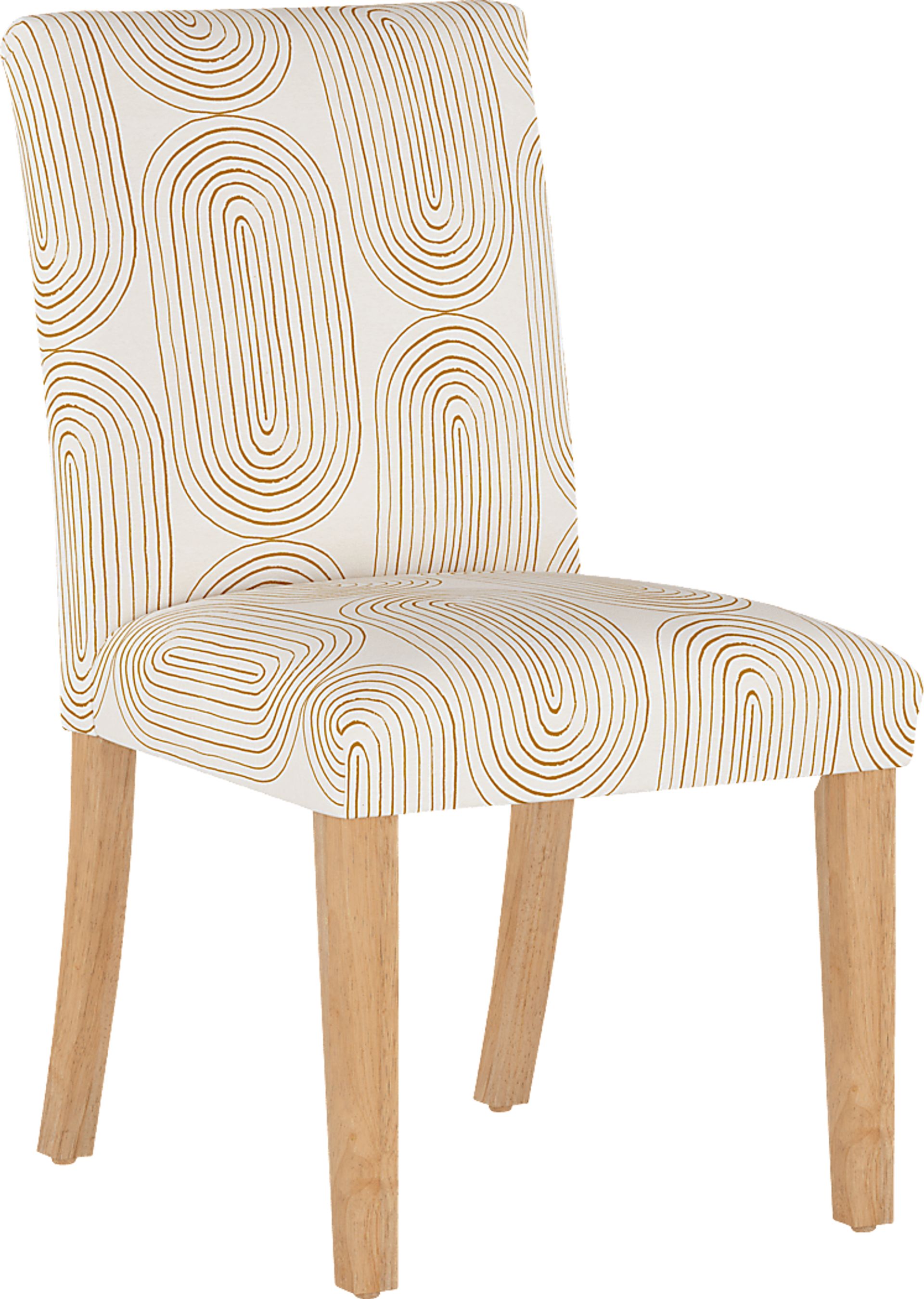 Golden Rust White Side Chair - Image 1