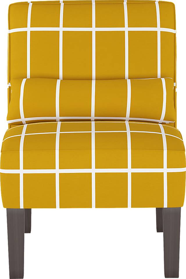 Golden Rust Yellow Accent Chair - Thumbnail - Image 2