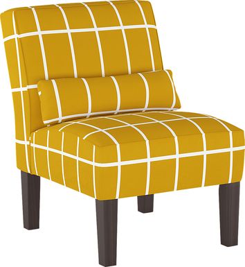Golden Rust Yellow Accent Chair