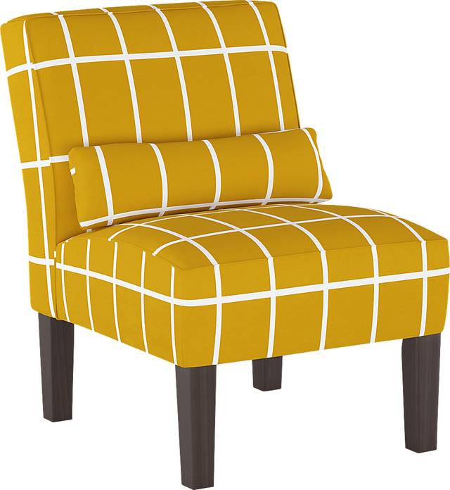 Golden Rust Yellow Accent Chair - Thumbnail - Image 1