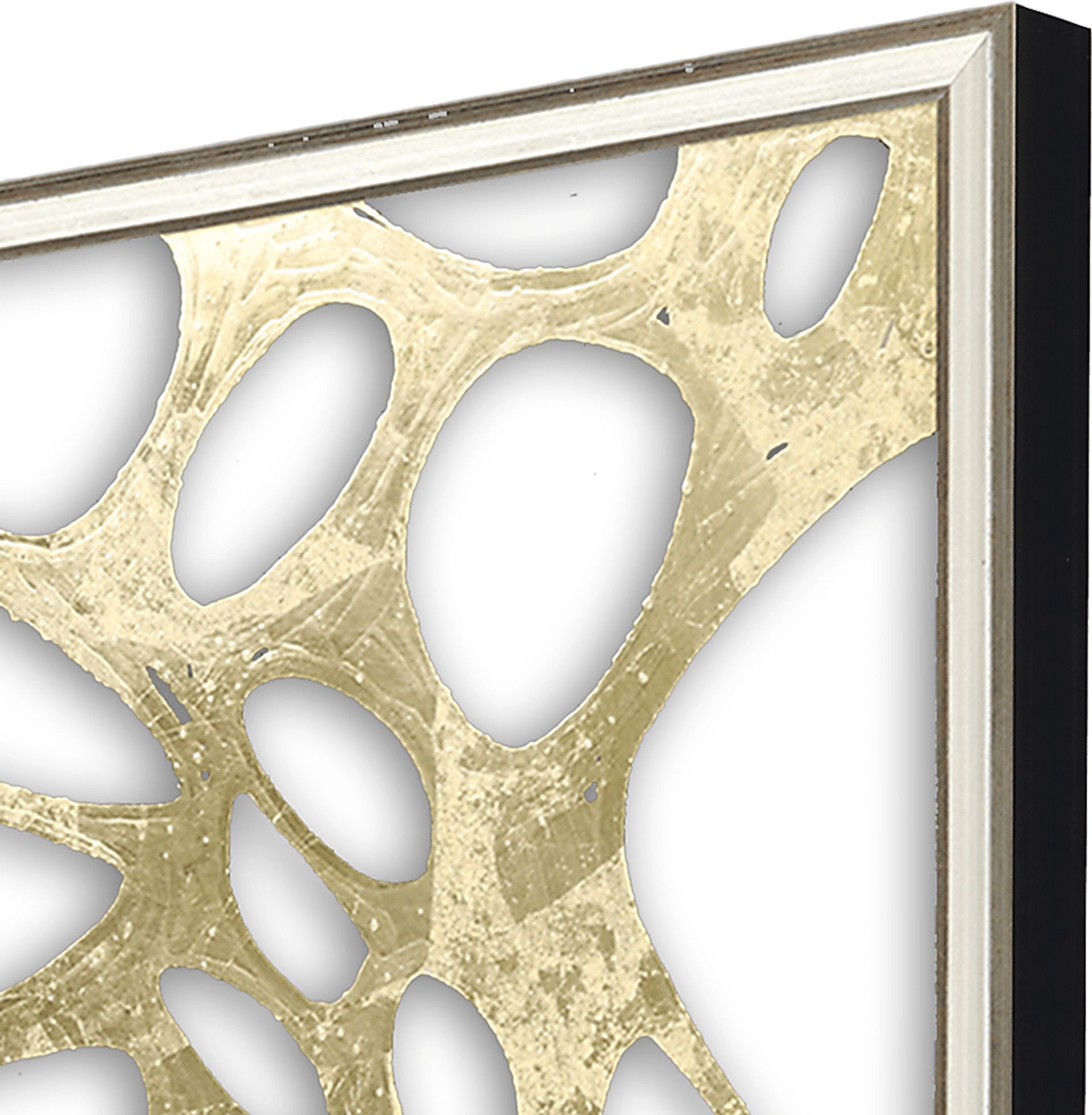 Golden Splash I Framed Artwork, Set of 4 - Image 4