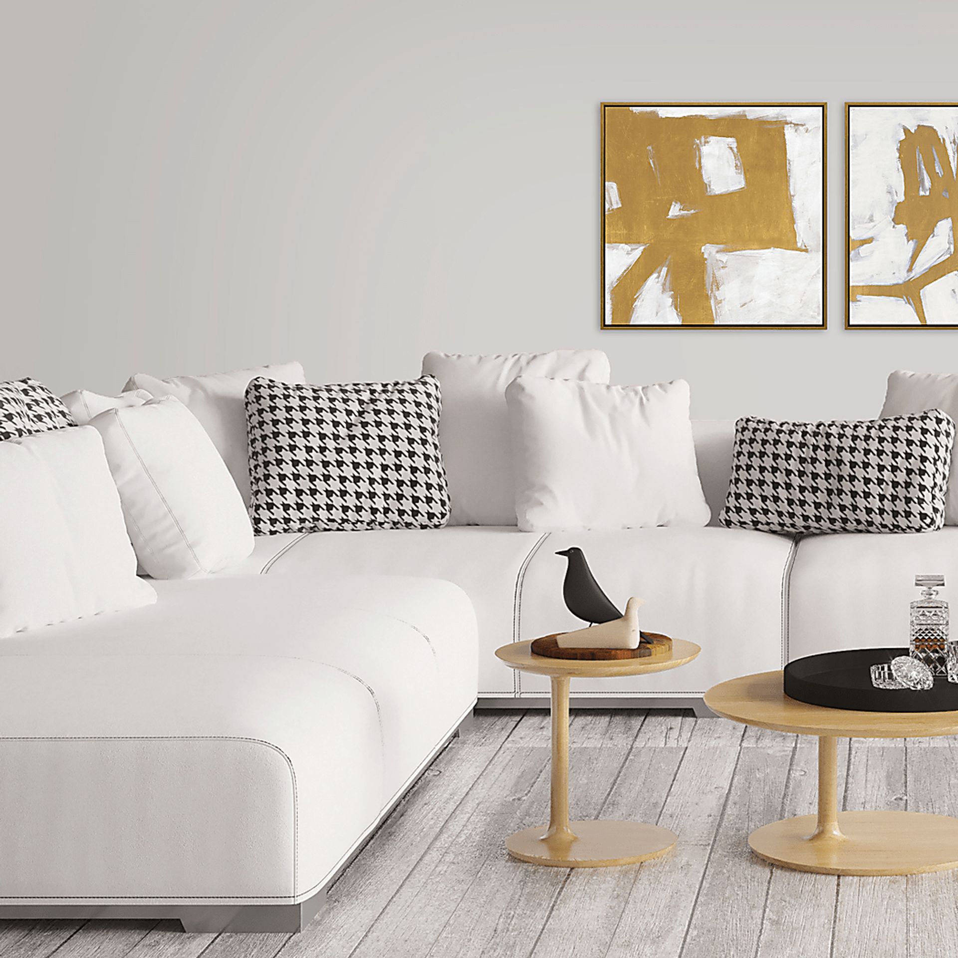 Golden Times I Gold Framed Artwork - Image 2