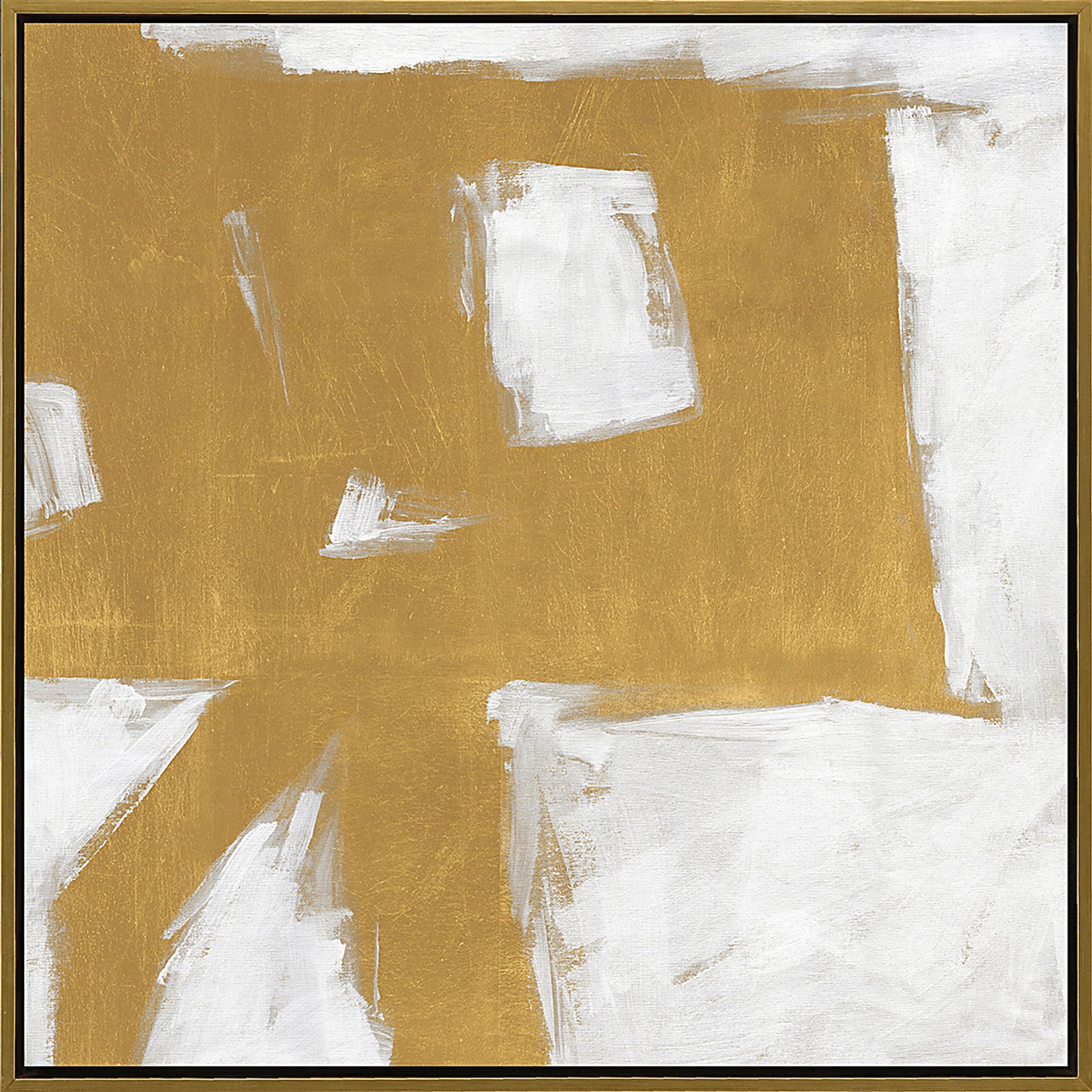 Golden Times I Gold Framed Artwork - Image 1