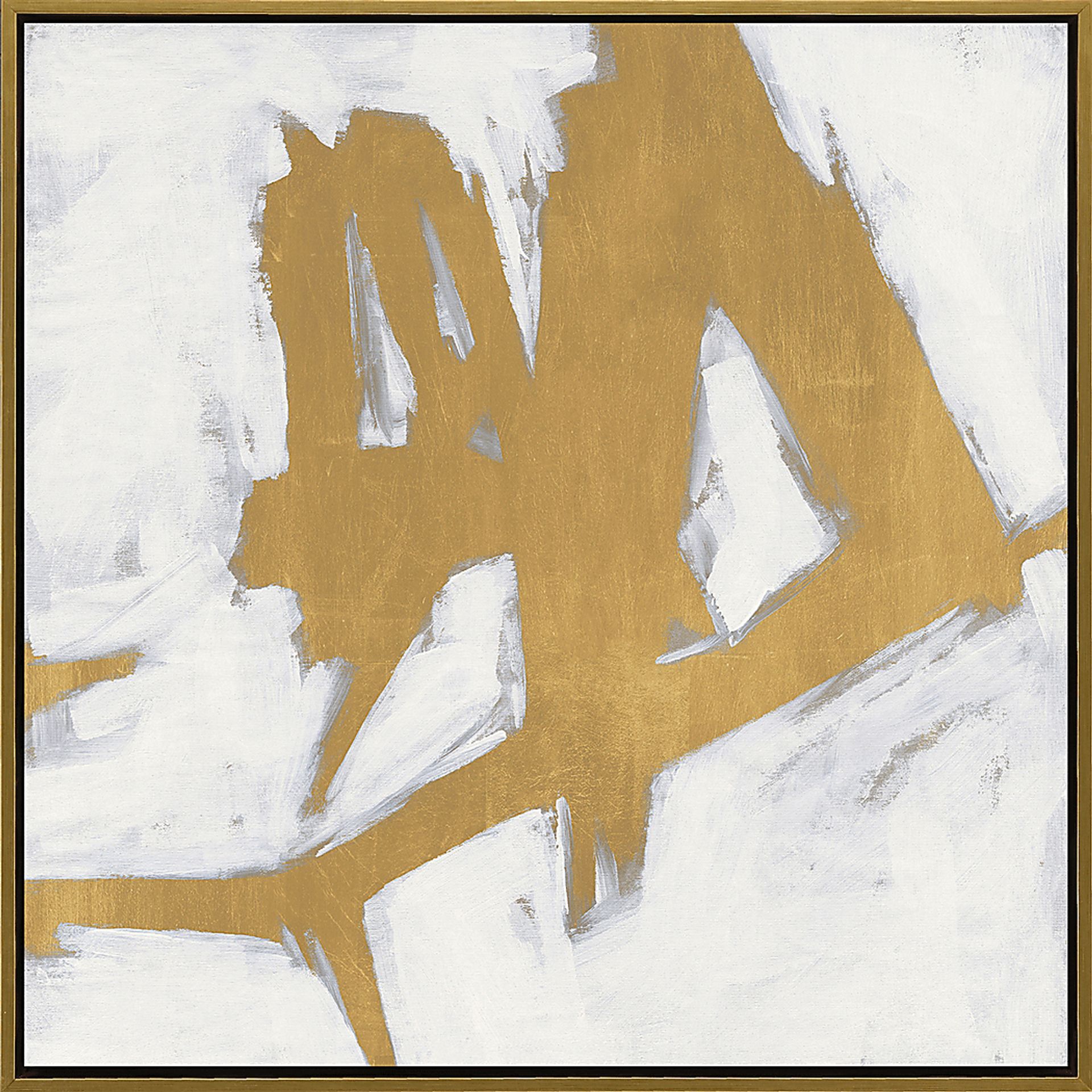 Golden Times II Gold Framed Artwork - Image 1