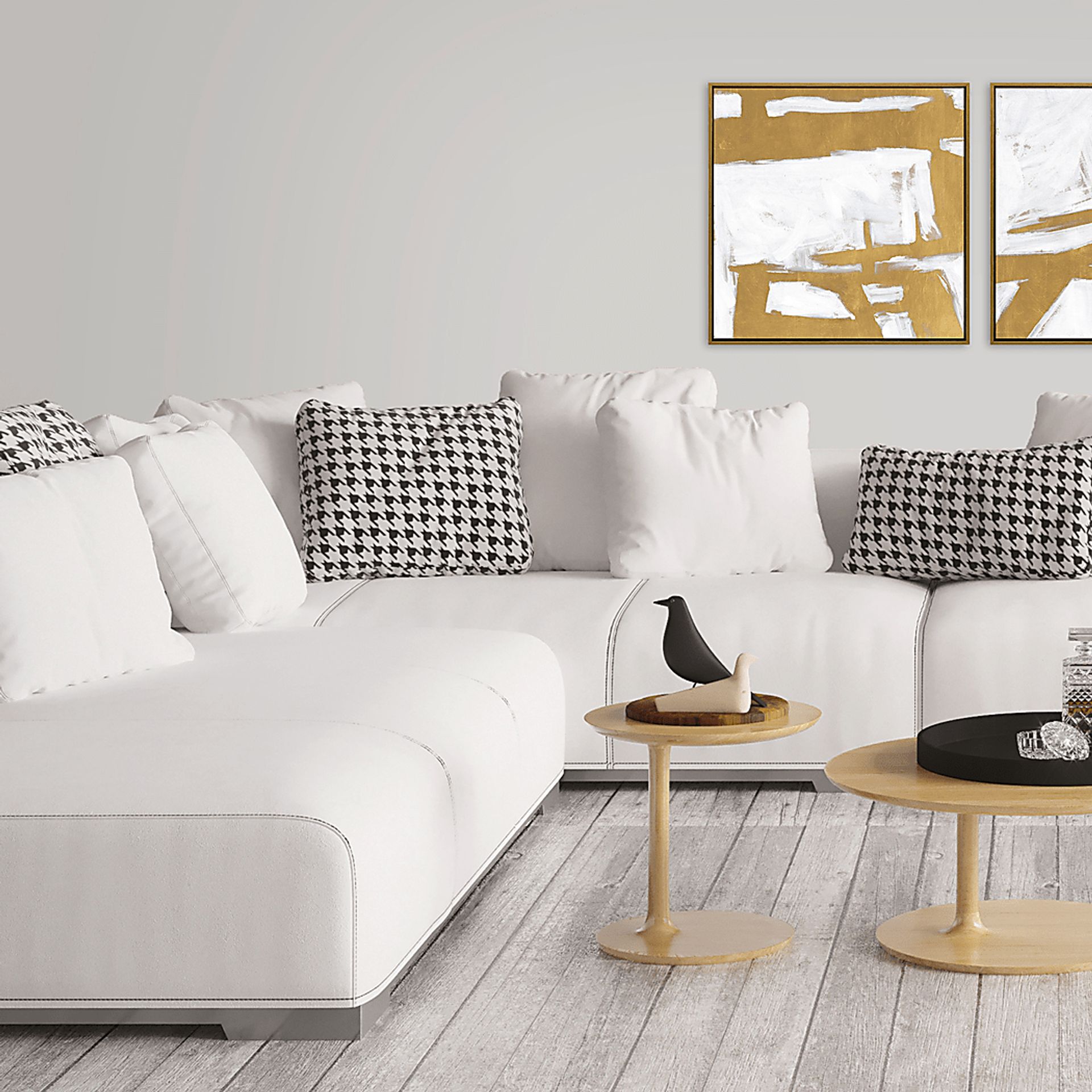 Golden Times III Gold Framed Artwork - Image 2