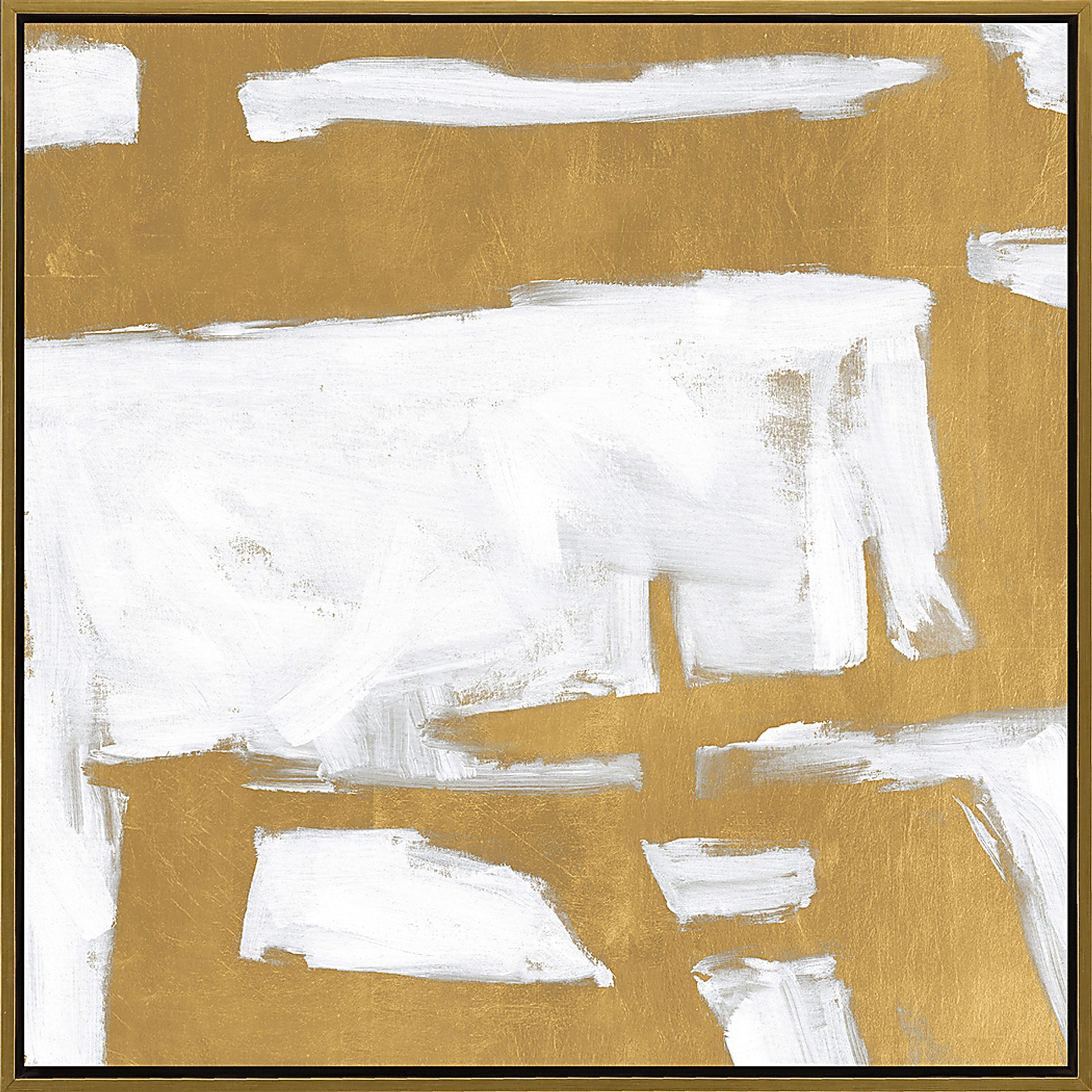 Golden Times III Gold Framed Artwork - Image 1