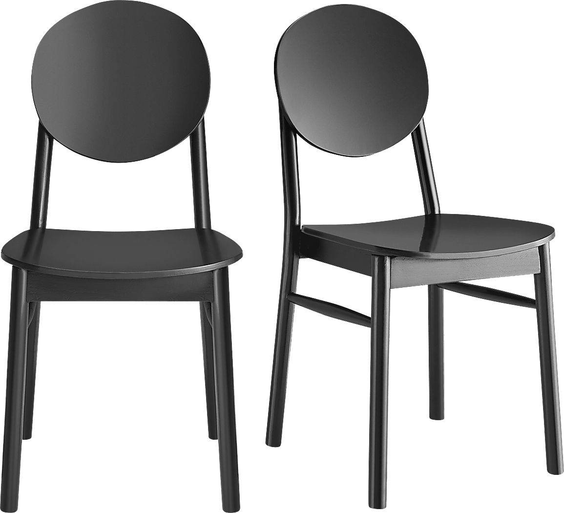 Goldenrode Black Dining Chair, Set of 2