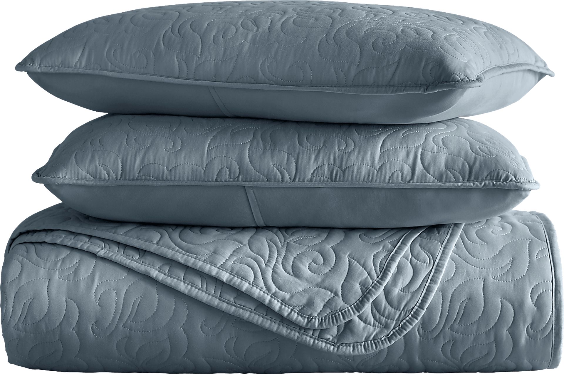 Goldhorn Blue 2 Pc Twin Quilt Set - Image 2