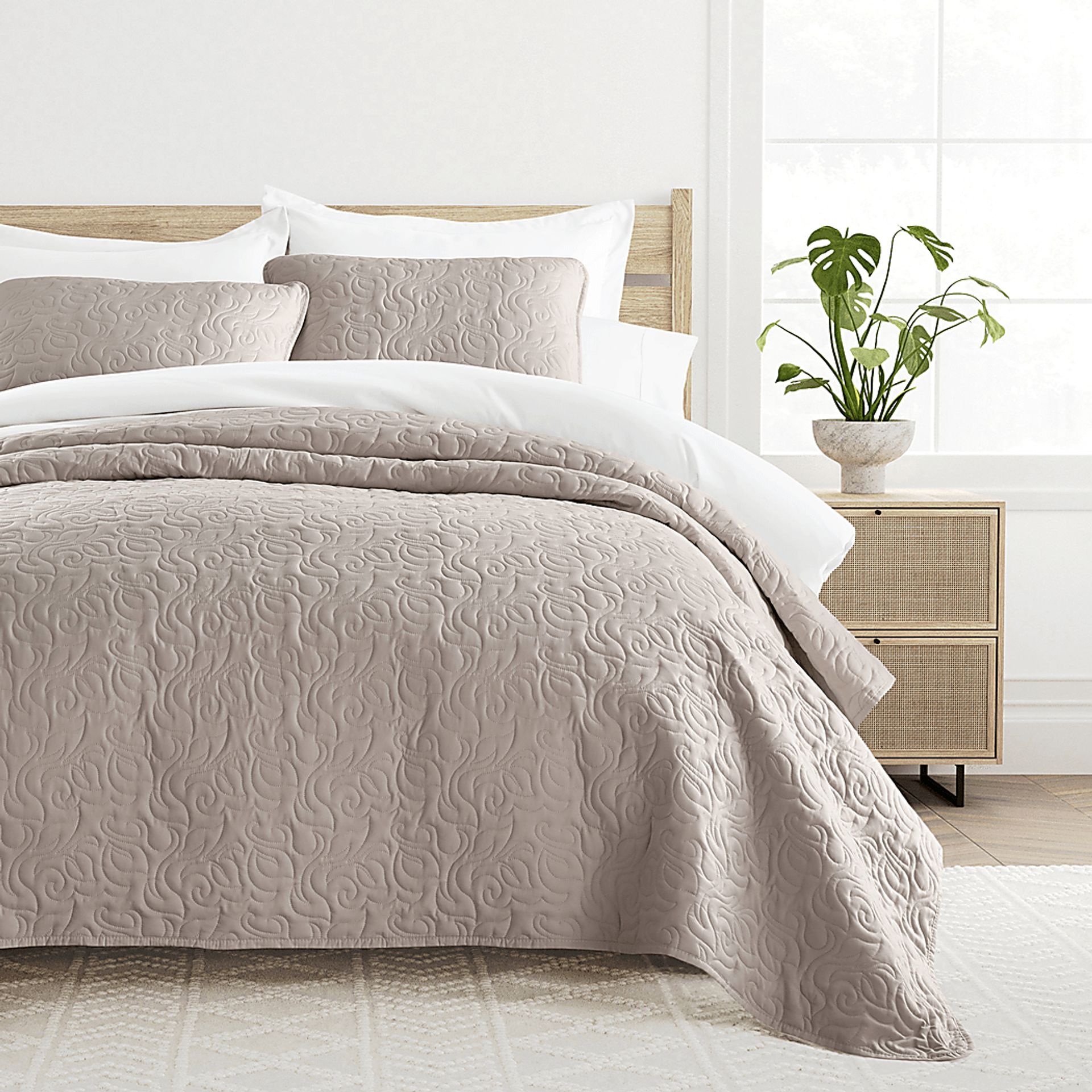 Goldhorn Brown 3 Pc King Quilt Set - Image 3