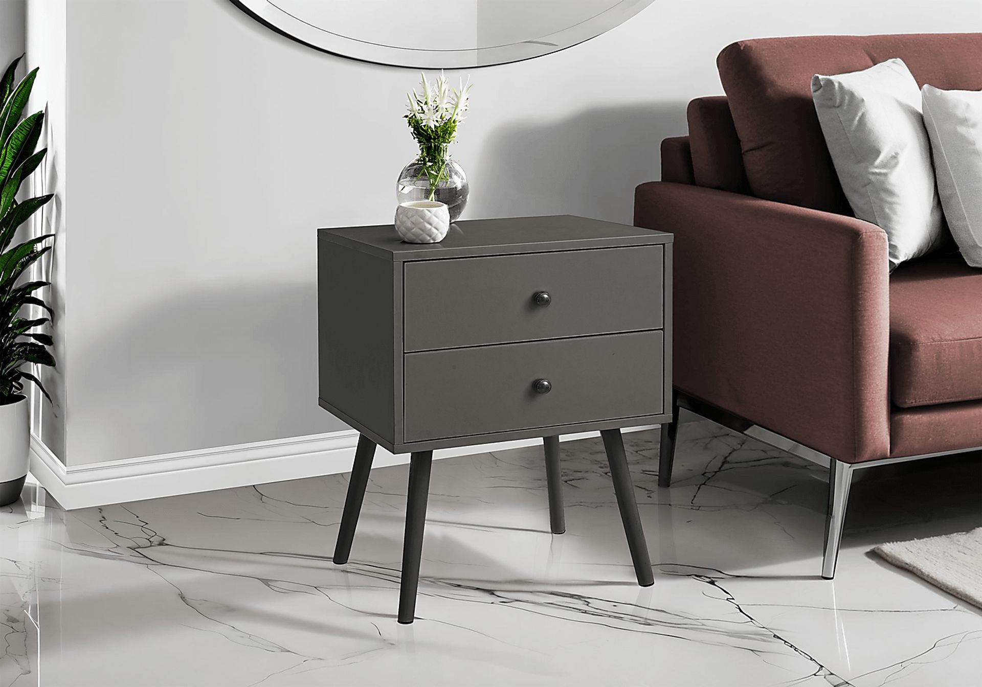 Goldmann Gray Nightstand - Image 2