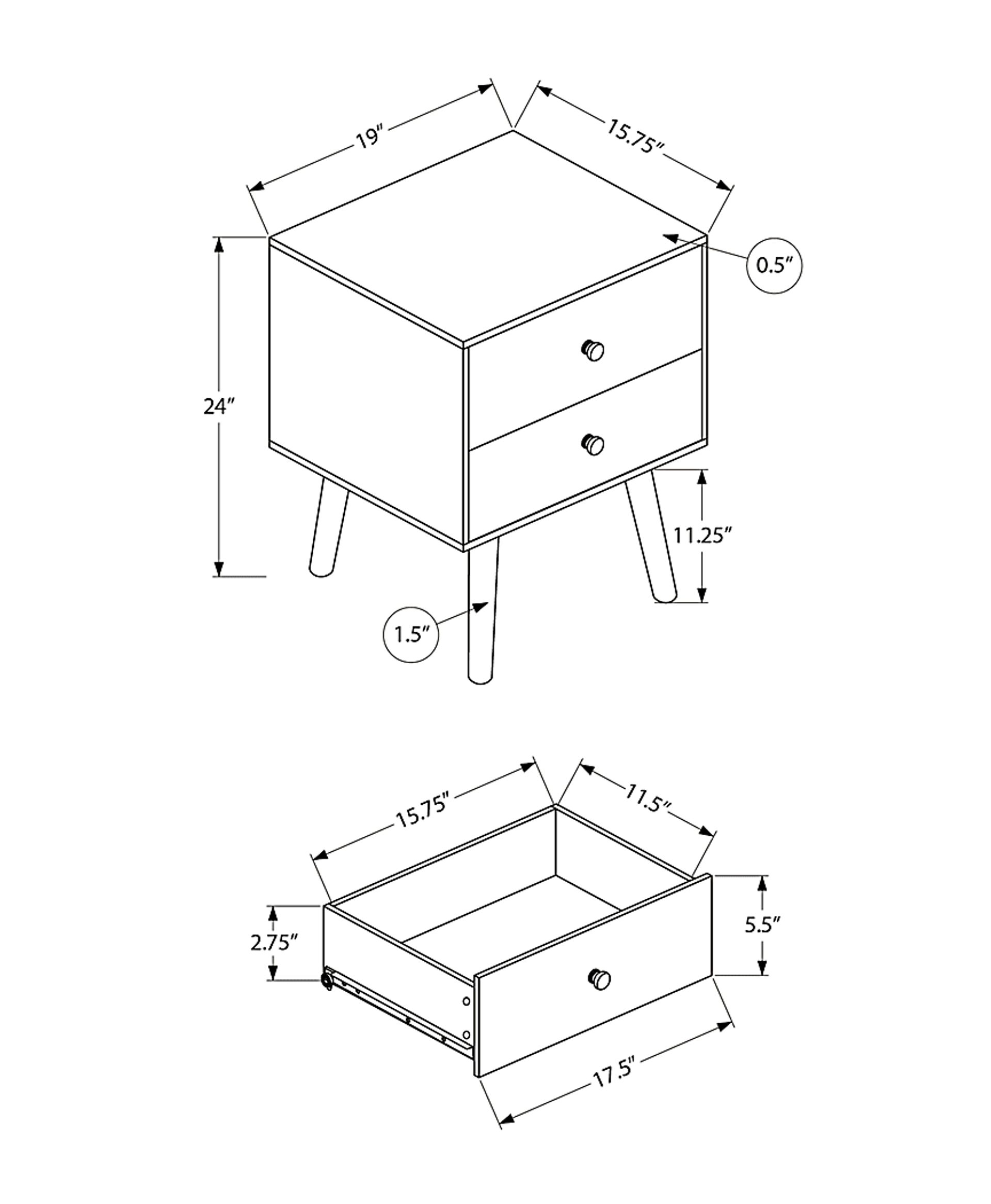 Goldmann Gray Nightstand - Image 3