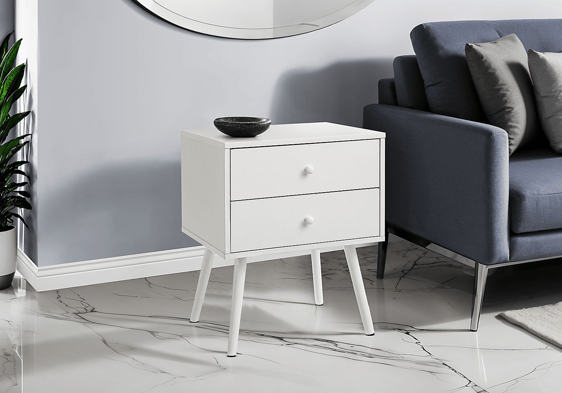 Goldmann White Nightstand - Image 2