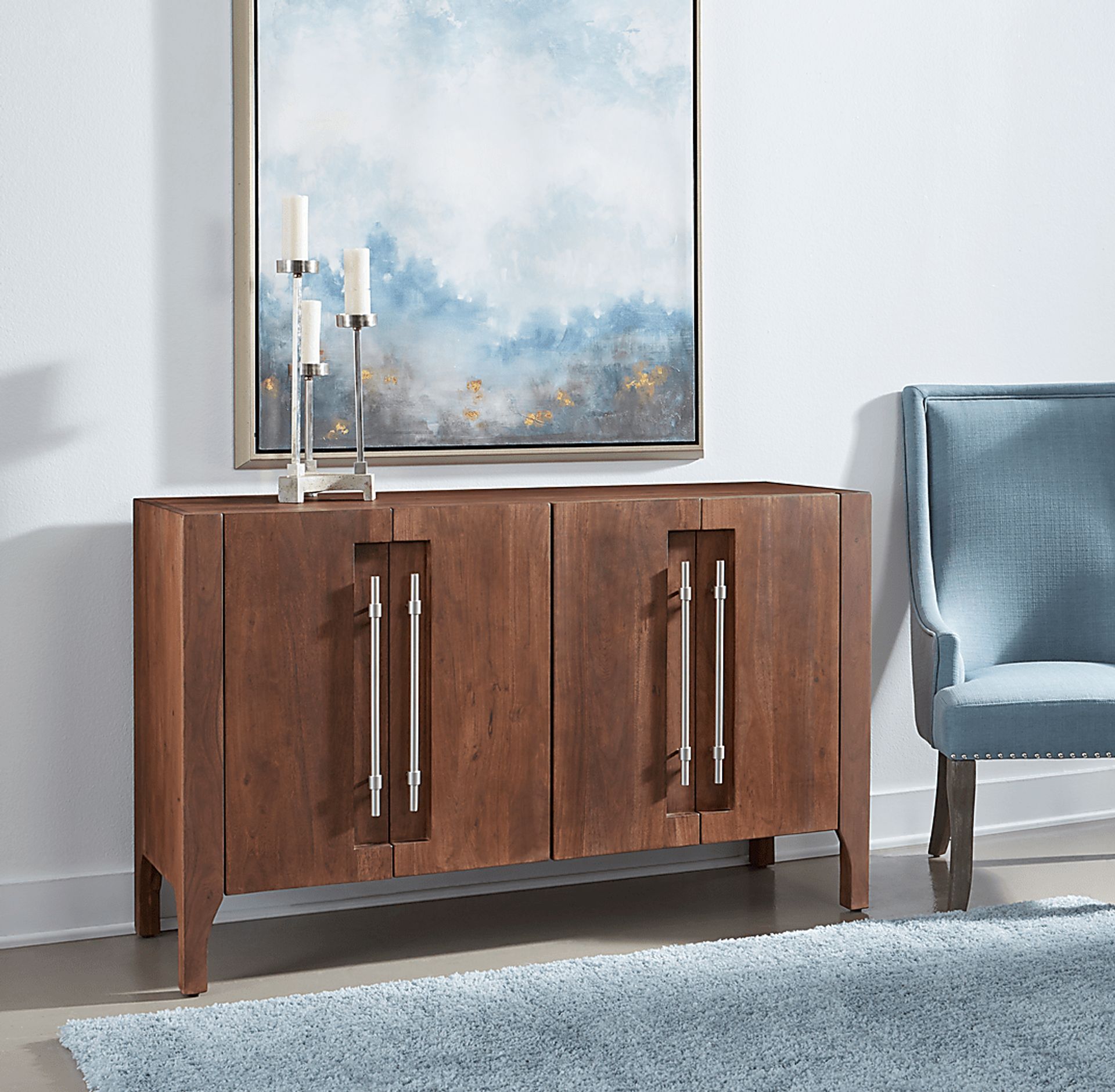 Goldmar Brown Credenza - Image 2