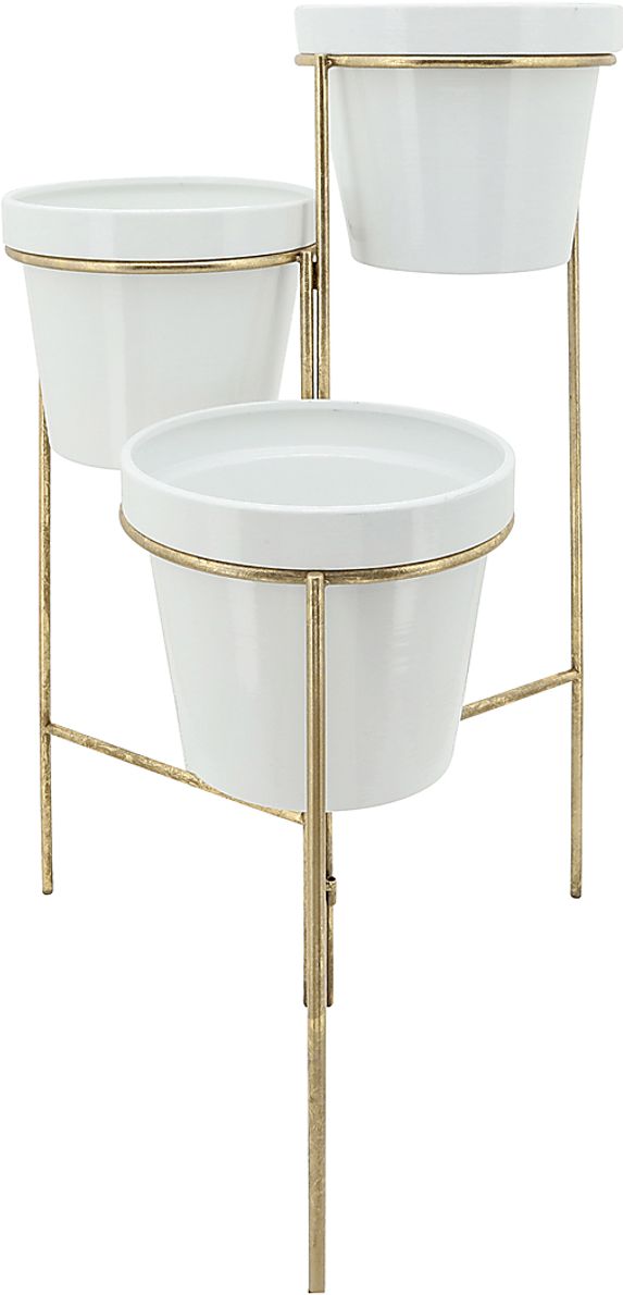 Goldmor White Planter Rooms To Go