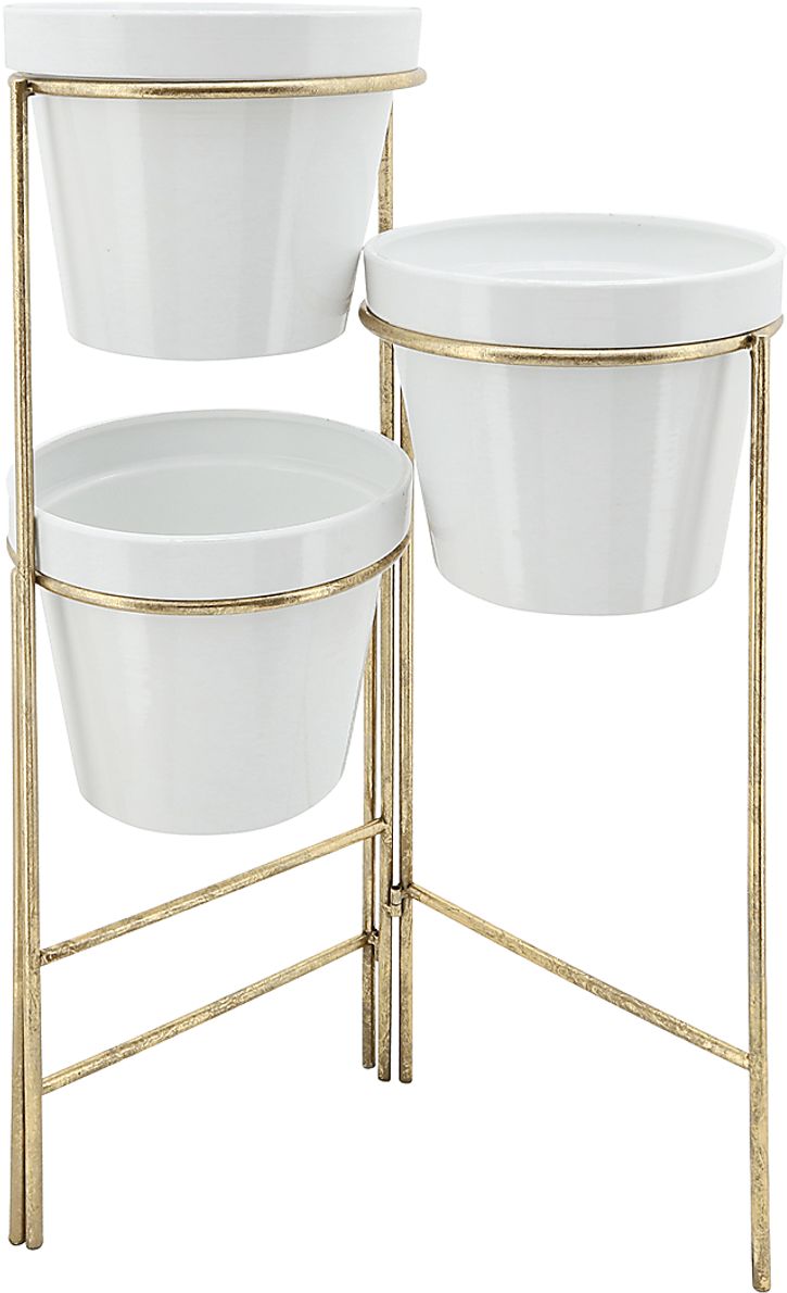 Goldmor White Planter Rooms To Go