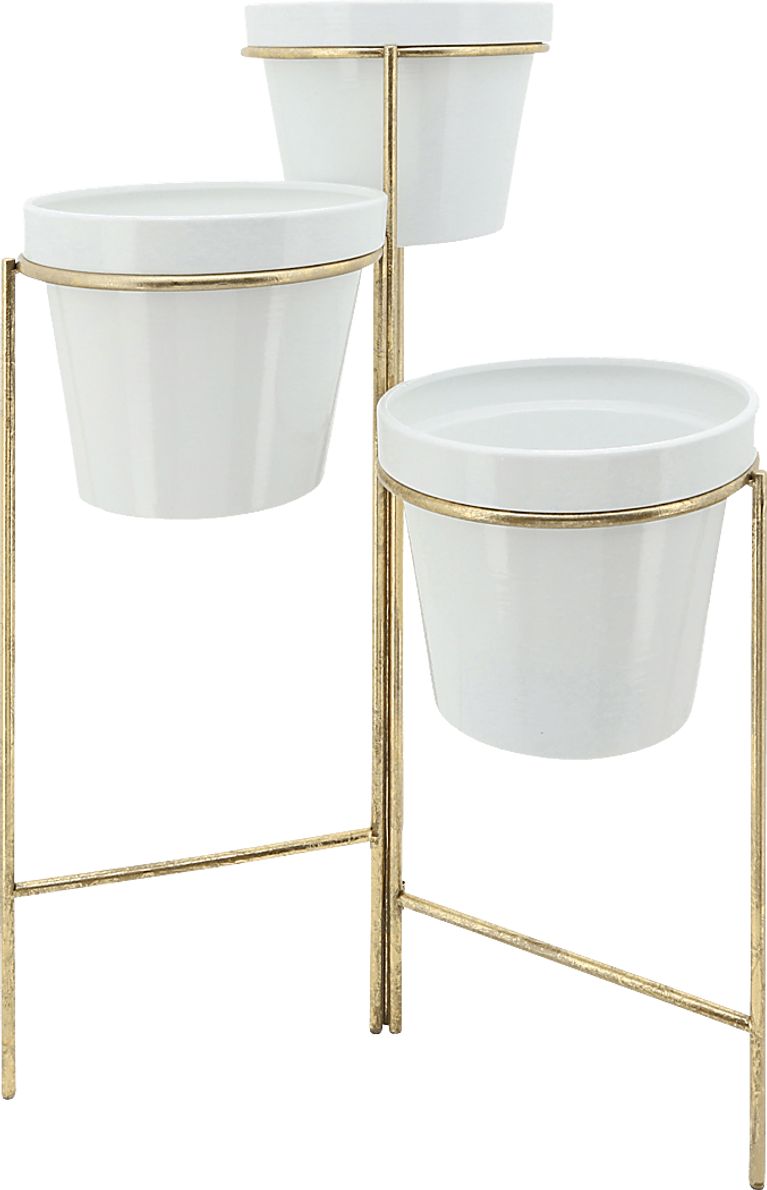 Goldmor White Planter Rooms To Go