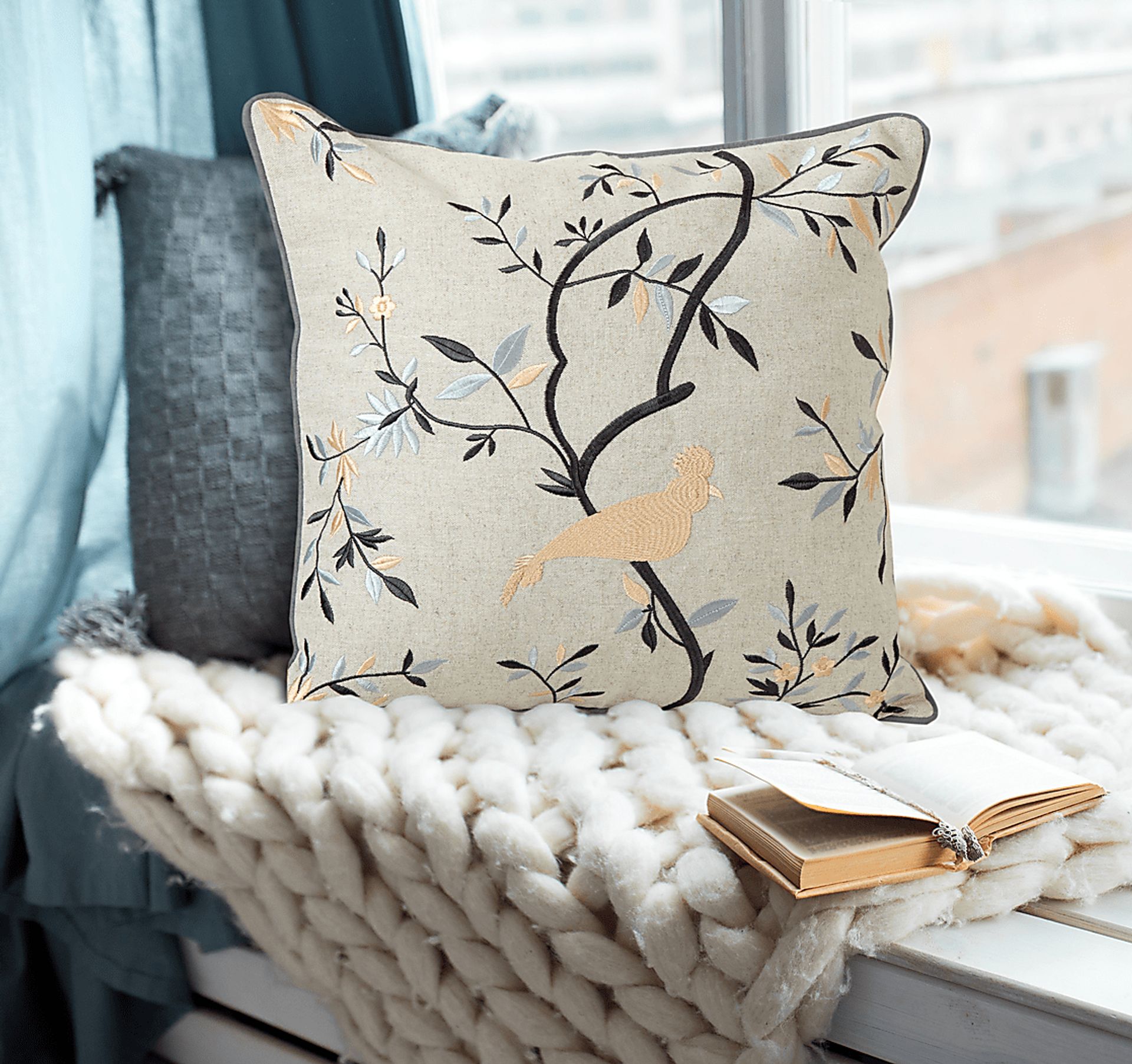 Goldpaw Cream Accent Pillow - Image 2