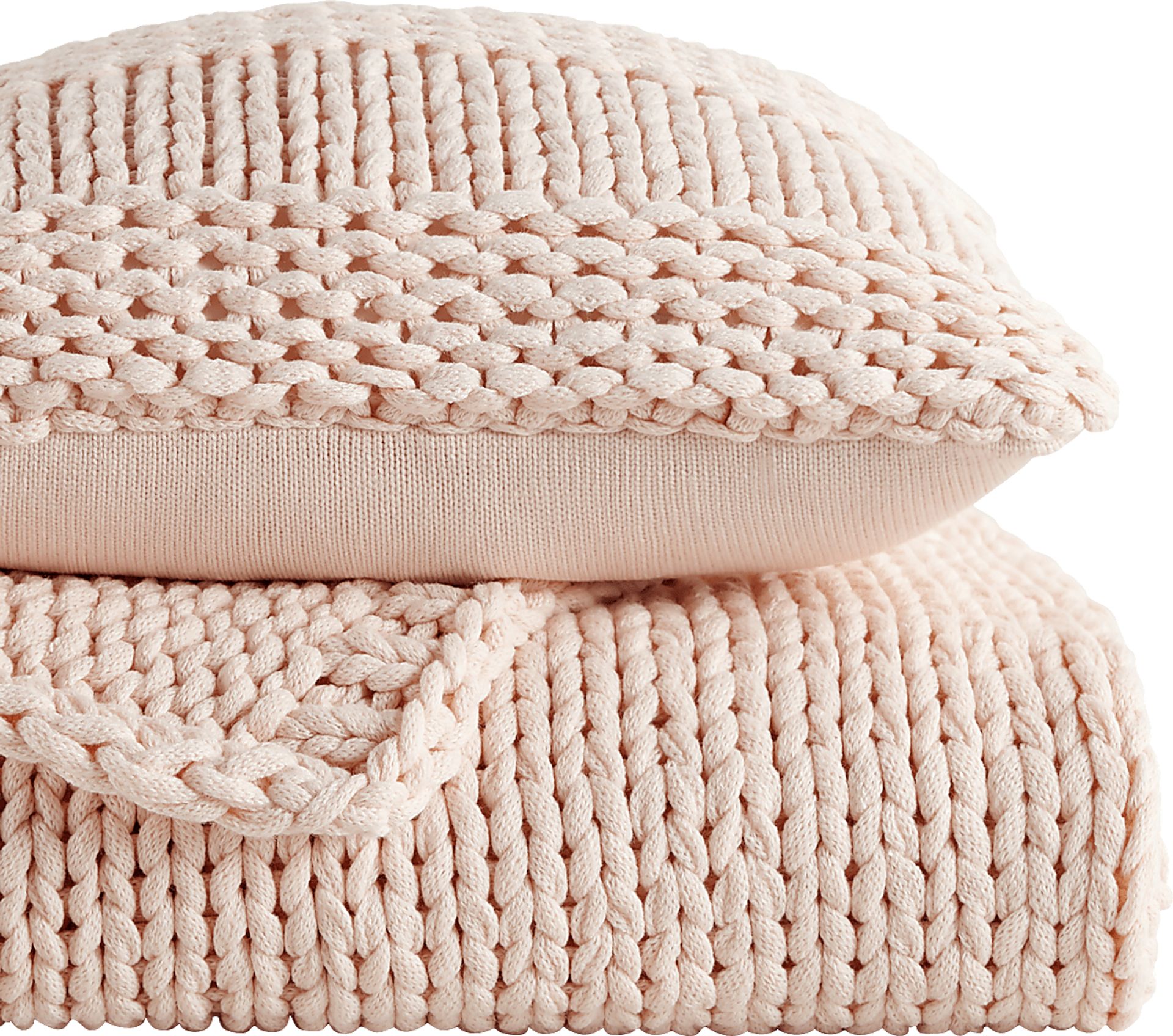 Goldriver Blush Throw Blanket Set - Image 2