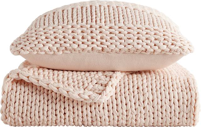 Goldriver Blush Throw Blanket Set - Thumbnail - Image 1