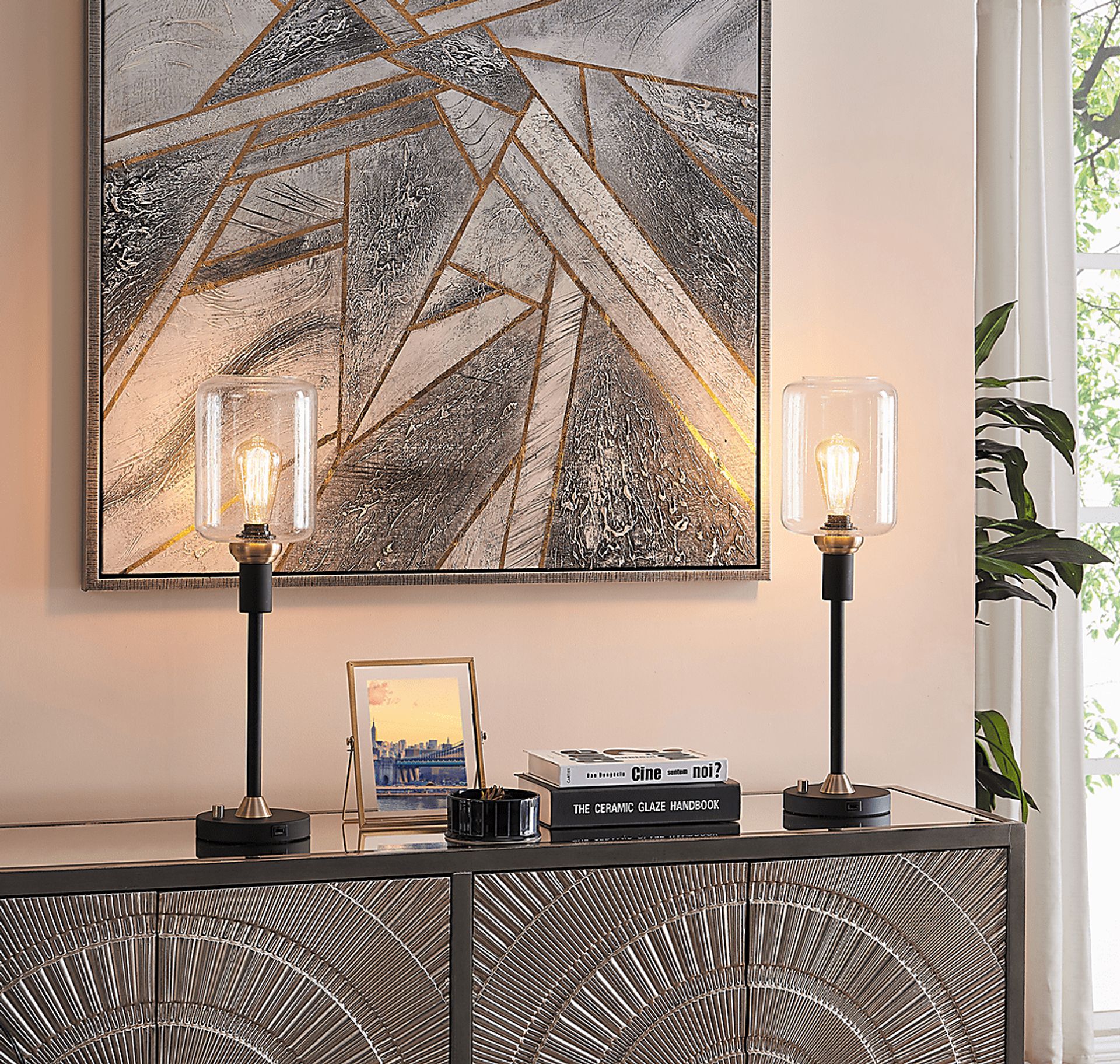 Golse Lane Black Table Lamps, Set of 2 - Image 4